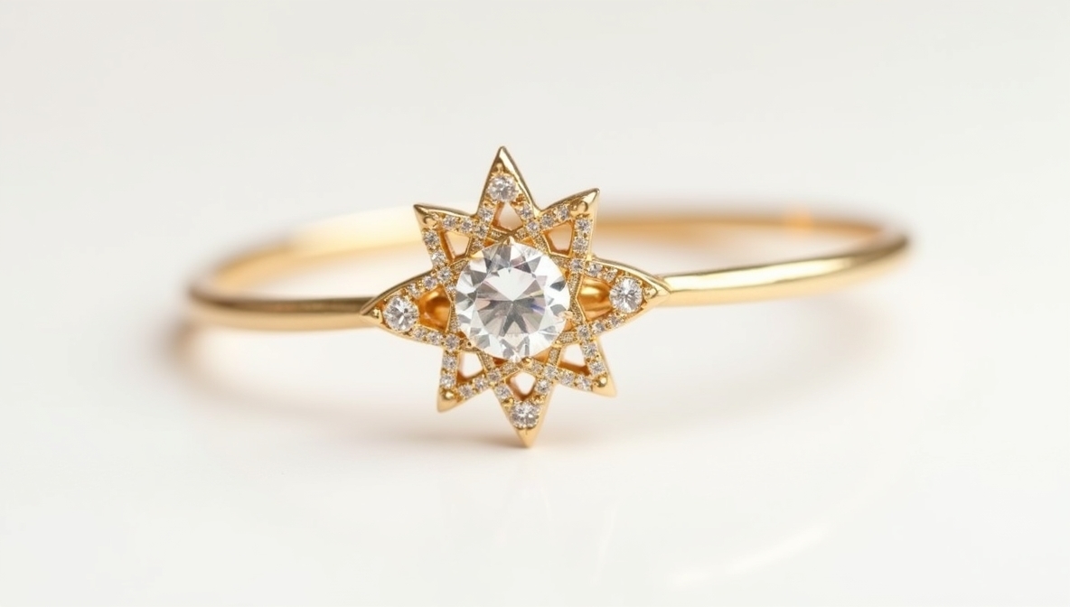 צמיד כוכב זהב