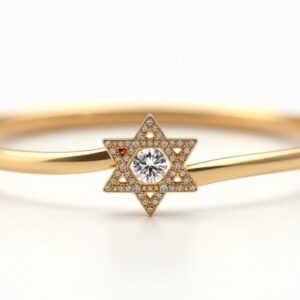 צמיד כוכב זהב