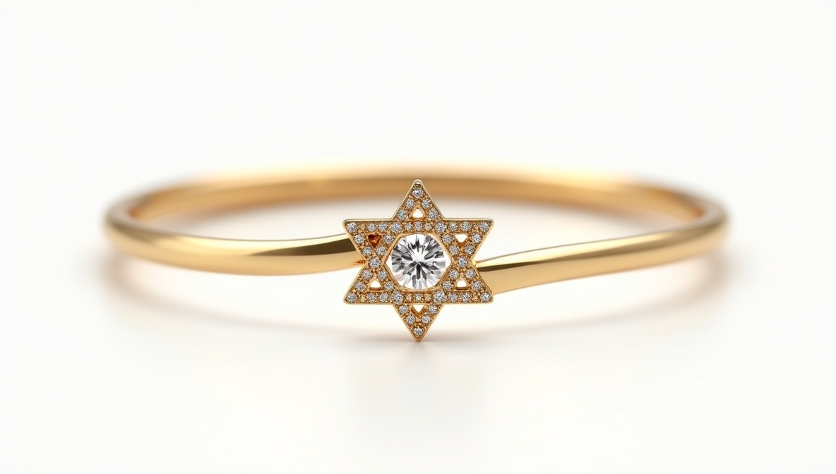 צמיד כוכב זהב