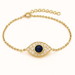 צמיד עין זהב  0.30 קראט 14K