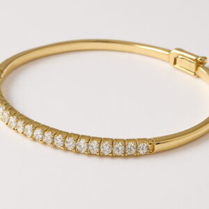 צמיד קשיח 14K יהלומים 1.30 קראט