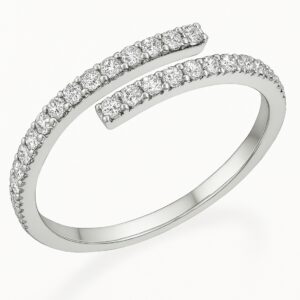 טבעת טוויסט 0.52 קראט 14K