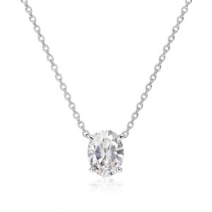 תליון יהלום אובלי